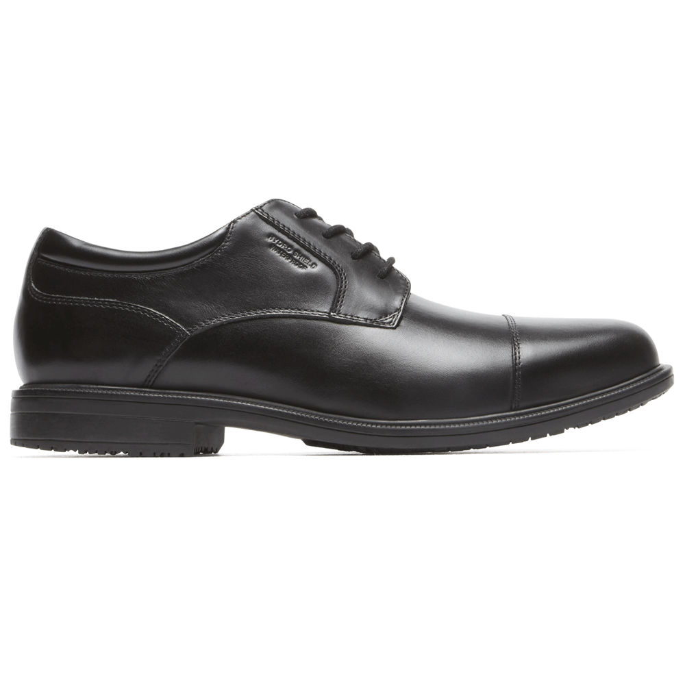 Rockport Finskor Herr Svarta - Essential Details Ii Cap Toe - GHTMN8526